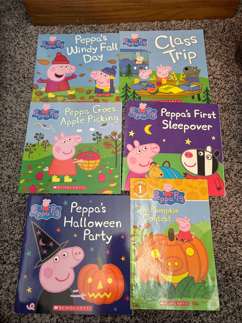 Peppa Pig Storybook Collection - Blue, Purple, Green, Pink, Orange Covers